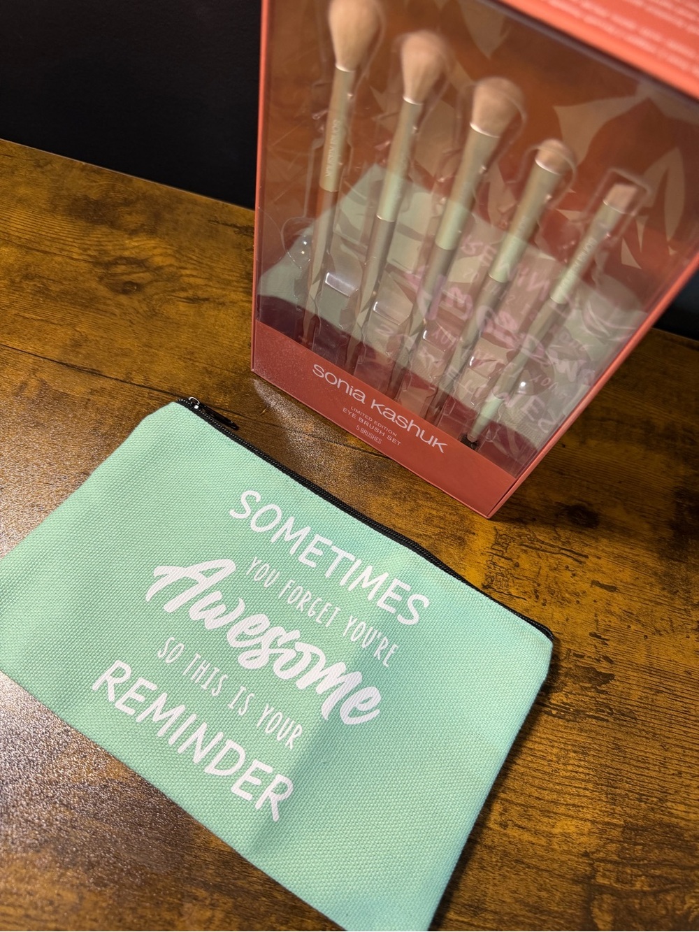 Sonia Kashuk Eye Brush Set and Cosmetic Bag Bundle. NWT - Picture 2 of 7